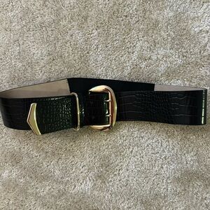 Chunky Black & Gold Belt